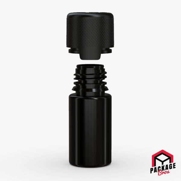 Chubby Gorilla Stubby Aviator CR Bottle 30ml Opaque Black Bottle With Opaque Black Closure