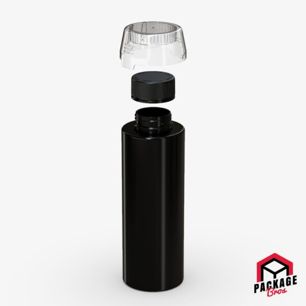 Chubby Gorilla Aviator CR Base Bottle 1l Opaque Black Bottle, Opaque Black Closure With Clear Natural Dosing Cup