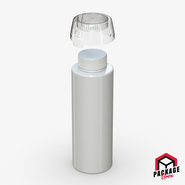Chubby Gorilla Aviator CR Base Bottle 1l Opaque White Bottle, Opaque White Closure With Clear Natural Dosing Cup