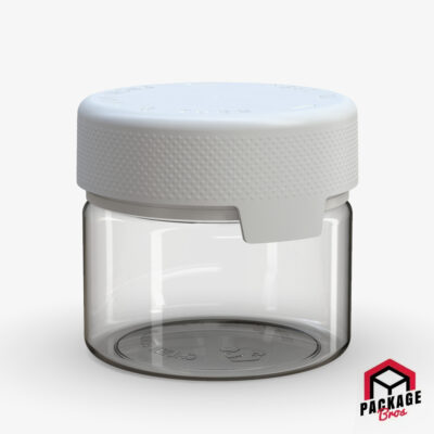 Chubby Gorilla Aviator CR XL Container 10oz (300cc) Clear Natural Container With Opaque White Closure
