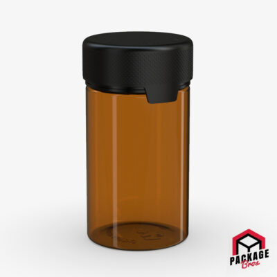 Chubby Gorilla Aviator CR Container 5oz (150cc) Translucent Amber Container With Opaque Black Closure