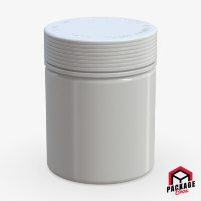 Chubby Gorilla Spiral CR XL Container 18.5oz (550cc) Opaque White Container With Opaque White Closure