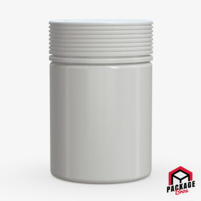 Chubby Gorilla Spiral CR XL Container 21.5oz (625cc) Opaque White Container With Opaque White Closure