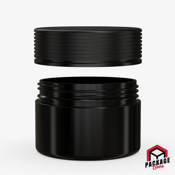 Chubby Gorilla Spiral CR XL Container 7.5oz (220cc) Opaque Black Container With Opaque Black Closure