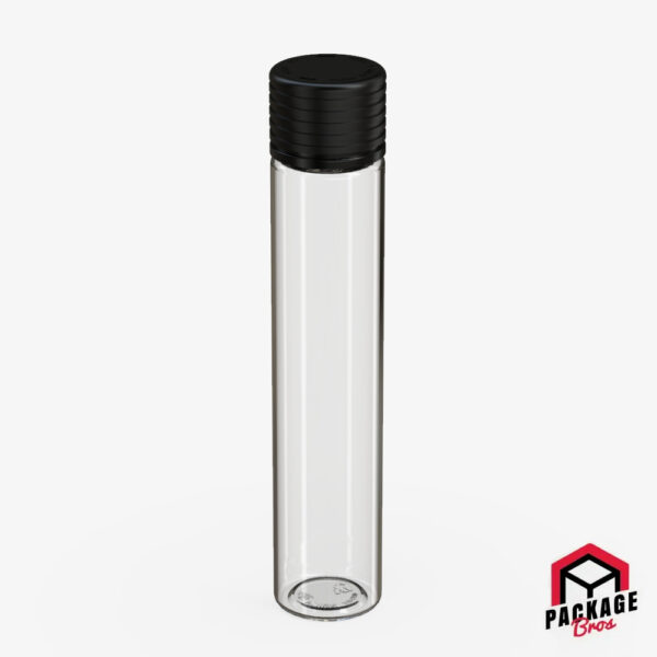 Chubby Gorilla Spiral CR Tube 115mm Clear Natural Tube With Opaque Black Closure
