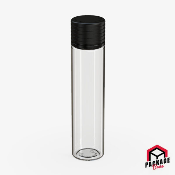 Chubby Gorilla Spiral CR Tube 95mm Clear Natural Tube With Opaque Black Closure