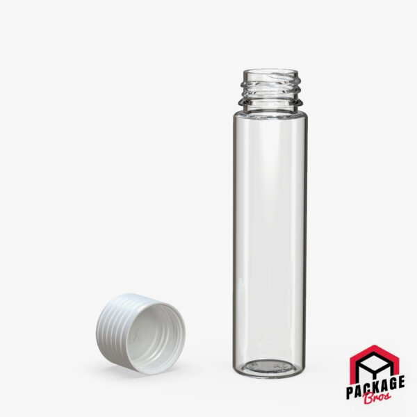 Chubby Gorilla Spiral CR Tube 95mm Clear Natural Tube With Opaque White Closure