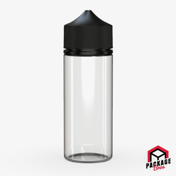 Chubby Gorilla V3 Pet Unicorn Bottle 120ml Clear Natural Bottle With Opaque Black Closure