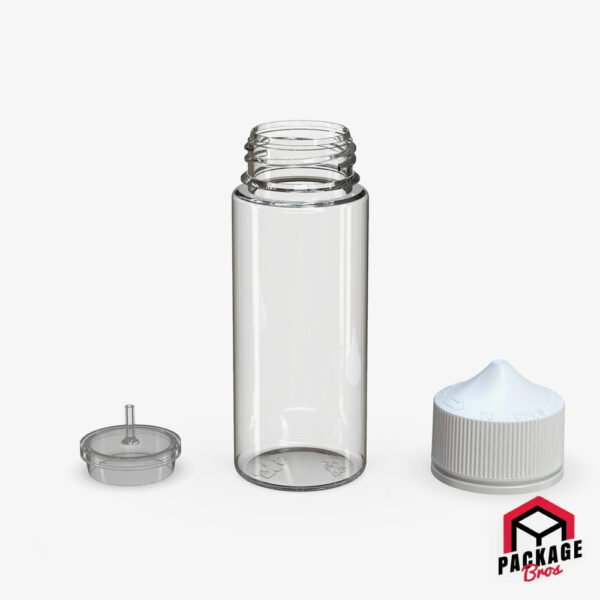 Chubby Gorilla V3 Pet Unicorn Bottle 120ml Clear Natural Bottle With Opaque White Closure
