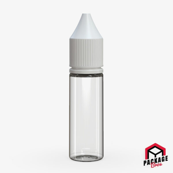 Chubby Gorilla V3 Pet Unicorn Bottle 16.5ml Clear Natural Bottle With Opaque White Closure