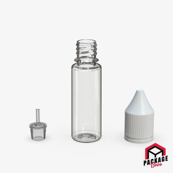 Chubby Gorilla V3 Pet Unicorn Bottle 16.5ml Clear Natural Bottle With Opaque White Closure