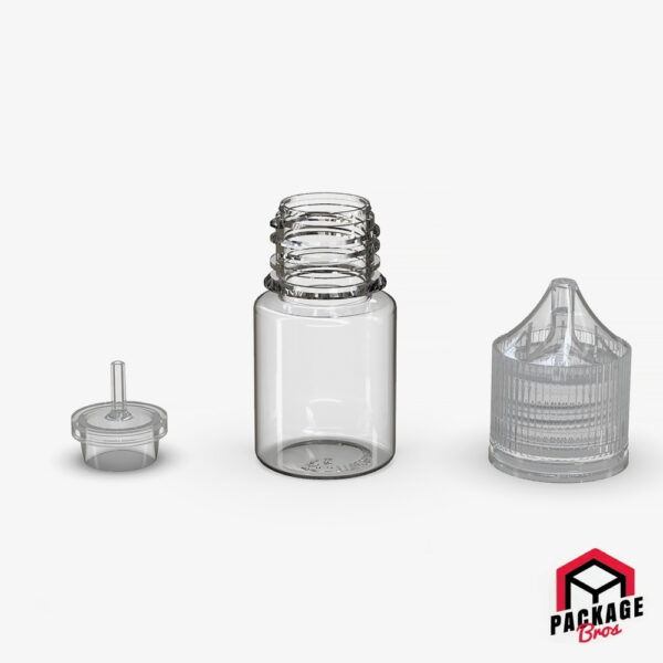 Chubby Gorilla Stubby Pet Unicorn Bottle 20ml Clear Natural Bottle With Clear Natural Closure