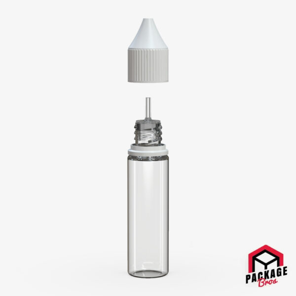 Chubby Gorilla V3 Pet Unicorn Bottle 20ml Clear Natural Bottle With Opaque White Closure