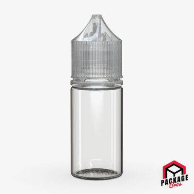 Chubby Gorilla Stubby Pet Unicorn Bottle 30ml Clear Natural Bottle With Clear Natural Closure