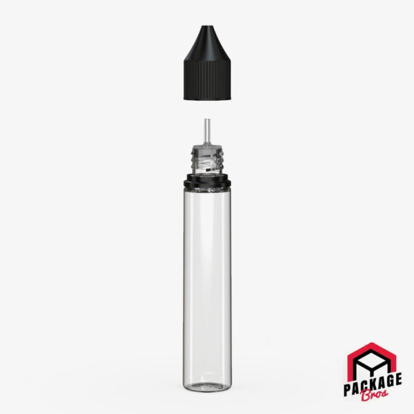 Chubby Gorilla V3 Pet Unicorn Bottle 30ml Clear Natural Bottle With Opaque Black Closure