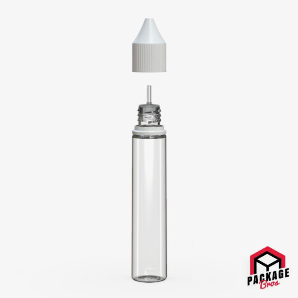 Chubby Gorilla V3 Pet Unicorn Bottle 30ml Clear Natural Bottle With Opaque White Closure