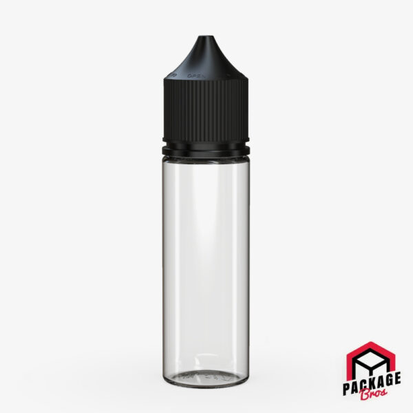 Chubby Gorilla V3 Pet Unicorn Bottle 50ml Clear Natural Bottle With Opaque Black Closure