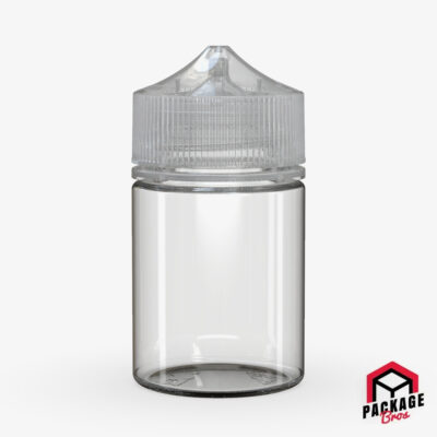 Chubby Gorilla Stubby Pet Unicorn Bottle 60ml Clear Natural Bottle With Clear Natural Closure