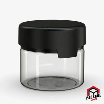 Chubby Gorilla Aviator CR XL Container 10oz (300cc) Clear Natural Container With Opaque Black Closure