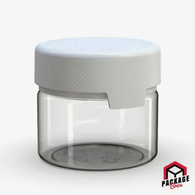 Chubby Gorilla Aviator CR XL Container 10oz (300cc) Clear Natural Container With Opaque White Closure
