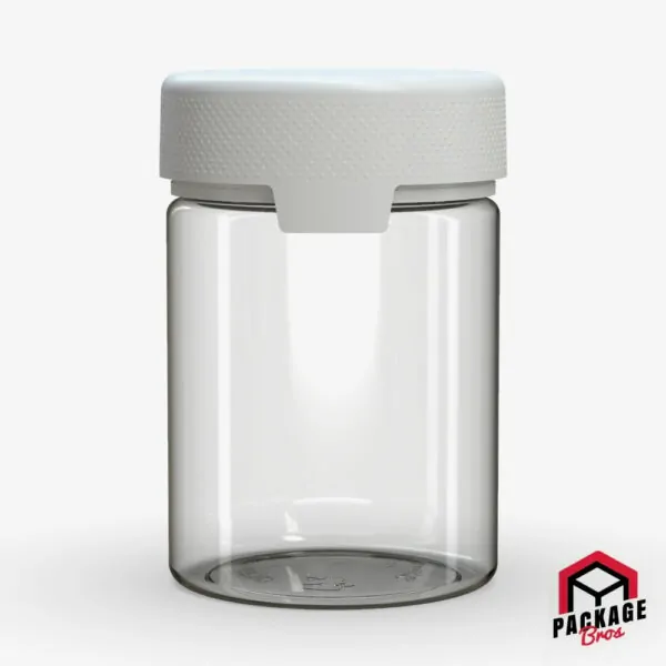 Chubby Gorilla Aviator CR XL Container 21.5oz (625cc) Clear Natural Container With Opaque White Closure