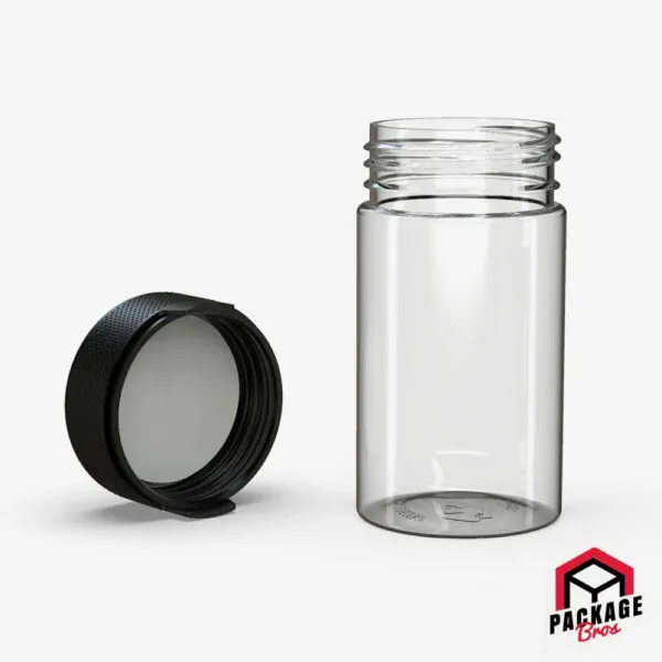 Chubby Gorilla Aviator CR Container 5oz (150cc) Clear Natural Container With Opaque Black Closure