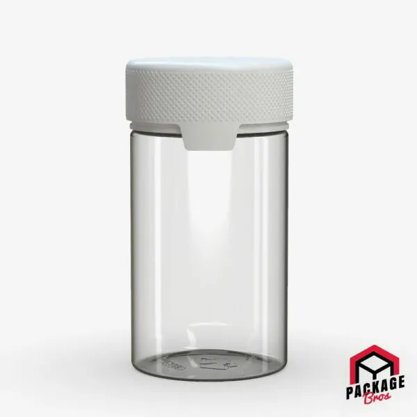 Chubby Gorilla Aviator CR Container 5oz (150cc) Clear Natural Container With Opaque White Closure