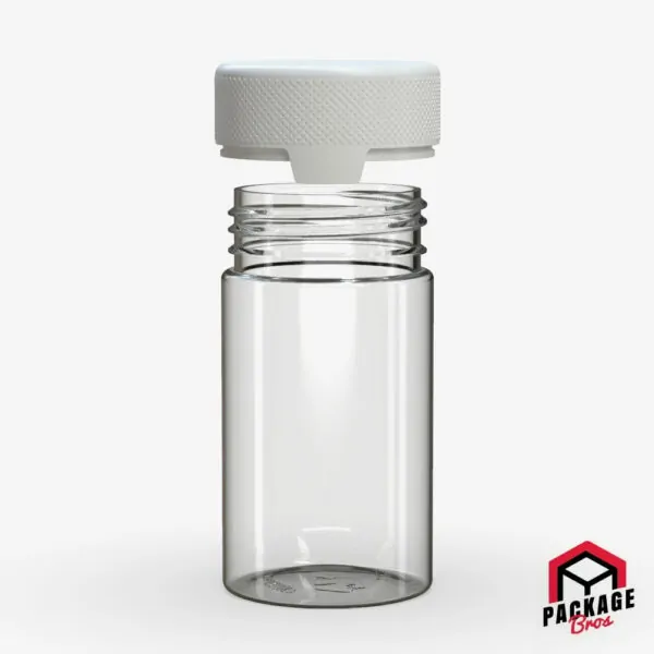 Chubby Gorilla Aviator CR Container 5oz (150cc) Clear Natural Container With Opaque White Closure