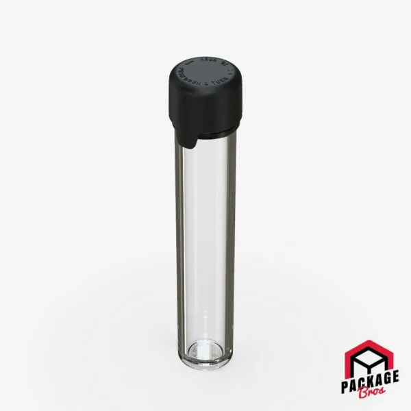 Chubby Gorilla Aviator CR Tube 100mm Flat Bottom Clear Natural Tube With Opaque Black Closure