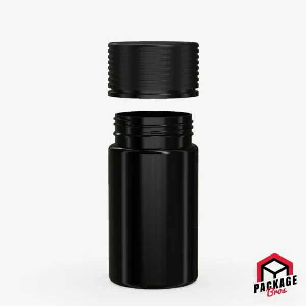 Chubby Gorilla Mini Spiral CR Bottle 60ml Opaque Black Bottle With Opaque Black Closure