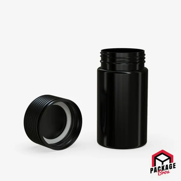 Chubby Gorilla Mini Spiral CR Bottle 60ml Opaque Black Bottle With Opaque Black Closure