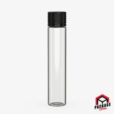 Chubby Gorilla Spiral CR Tube 115mm Clear Natural Tube With Opaque Black Closure